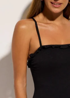 bonprix Nachhaltigere Materialien|Shapewear^Shape Badeanzug mittlere Formkraft schwarz