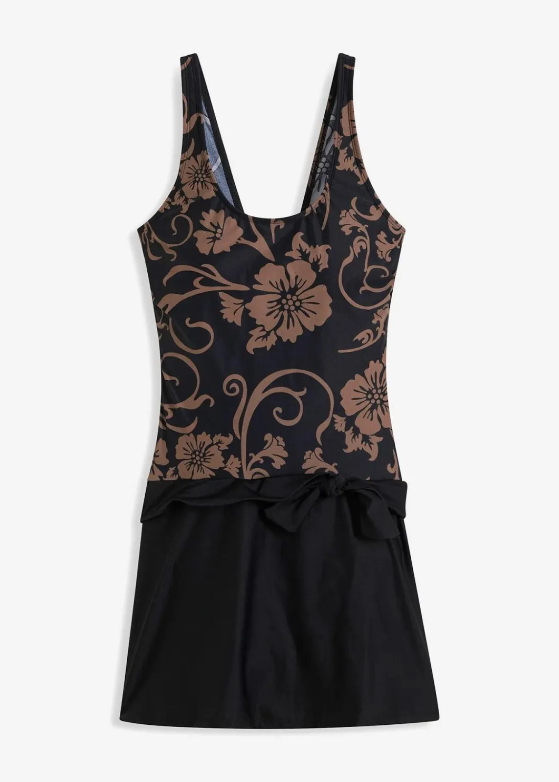 bonprix Badekleider|Shapewear^Shape Badekleid leichte Formkraft schwarz/taupe geblümt
