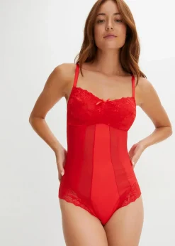 bonprix Wäsche·Shapewear|Wäsche·Bodies^Shape Body mit mittlerer Formkraft tiefrot