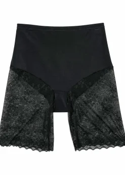 bonprix Wäsche·Radler & Oberschenkelschutz|Wäsche·Shapewear^Shape Hose mit Spitze und mittlerer Formkraft schwarz