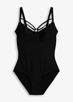 bonprix Nachhaltigere Materialien|Shapewear^Shape Minimizer Bügel Badeanzug leichte Formkraft schwarz