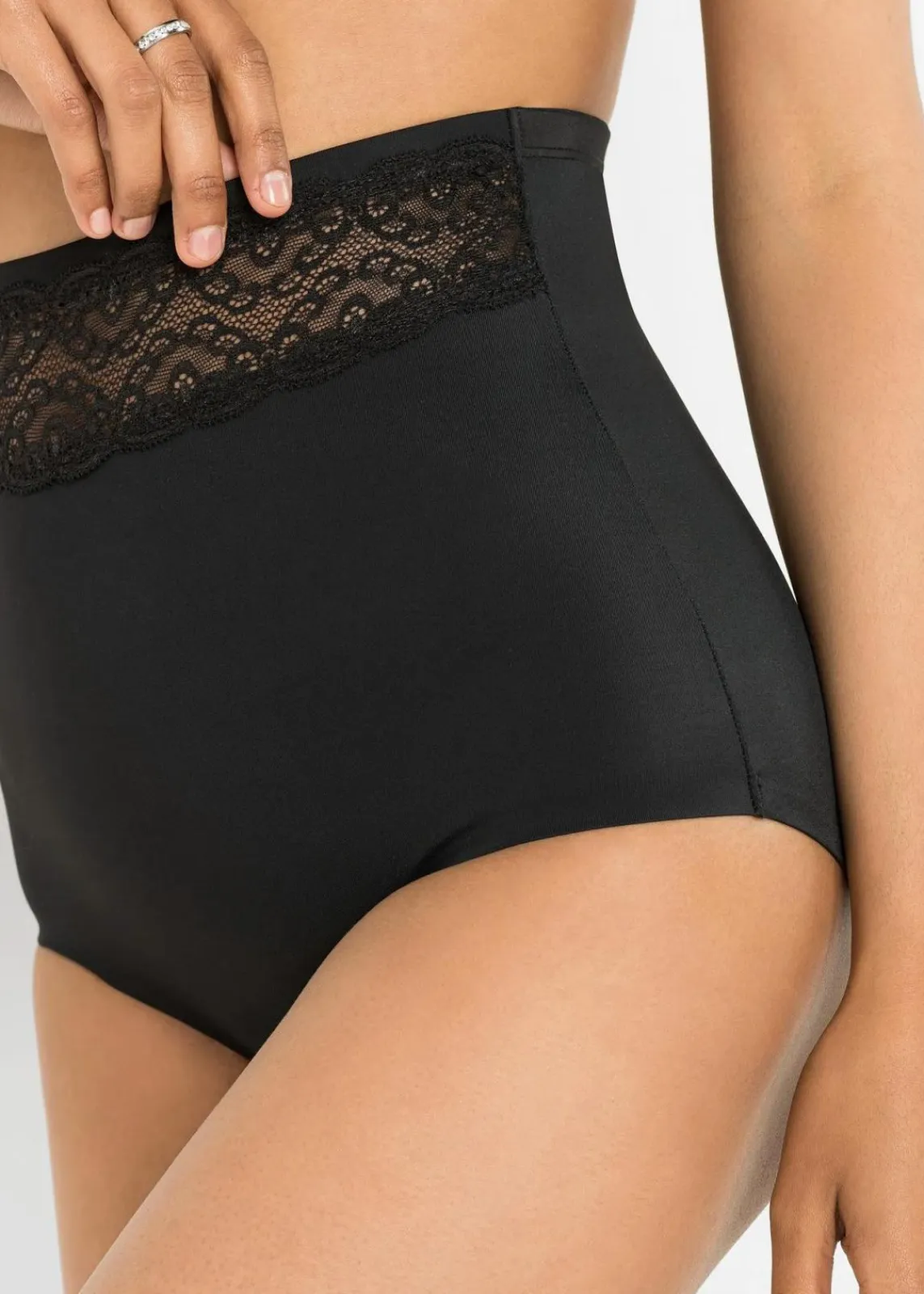 bonprix Wäsche·Basics|Wäsche·Shapewear^Shape Panty mit leichter Formkraft (2er Pack) schwarz + weiß