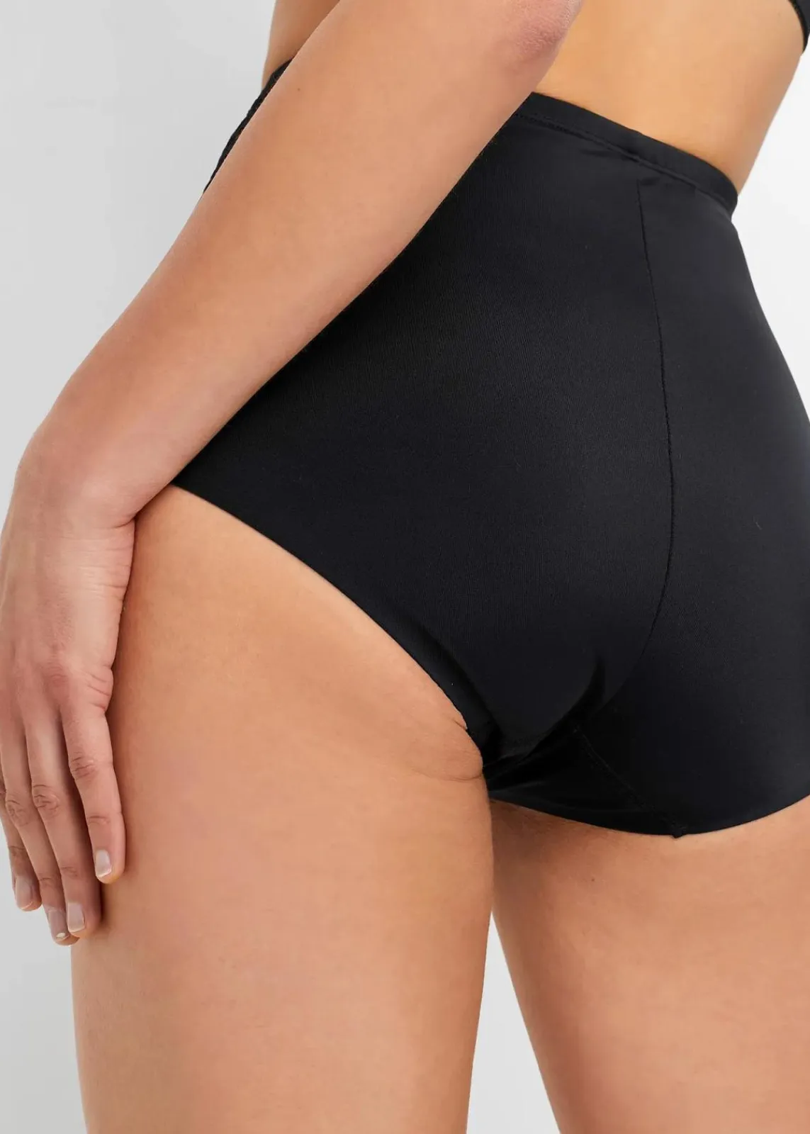 bonprix Wäsche·Basics|Wäsche·Shapewear^Shape Panty mit leichter Formkraft (2er Pack) schwarz + weiß