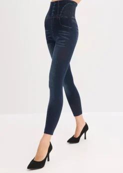 bonprix Hosen|Socken & Strumpfhosen^Shape Seamless Strumpfleggings Jeansoptik mit starker Formkraft blau jeansoptik