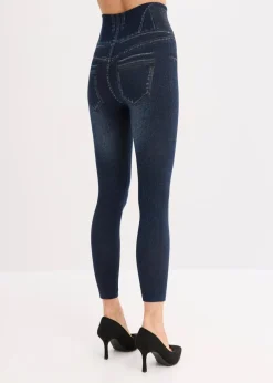 bonprix Hosen|Socken & Strumpfhosen^Shape Seamless Strumpfleggings Jeansoptik mit starker Formkraft blau jeansoptik