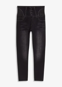 bonprix Wäsche·Shapewear|Wäsche·Socken & Strumpfhosen^Shape Seamless Strumpfleggings Jeansoptik mit starker Formkraft schwarz jeansoptik