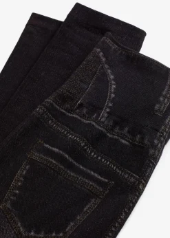 bonprix Wäsche·Shapewear|Wäsche·Socken & Strumpfhosen^Shape Seamless Strumpfleggings Jeansoptik mit starker Formkraft schwarz jeansoptik