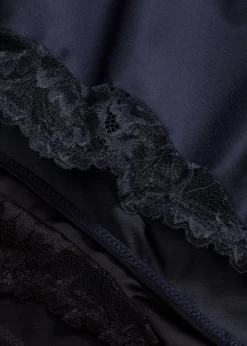 bonprix Shapewear|Höschen^Shape Slip mit Glanzeffekt und mittlerer Formkraft (2er Pack) schwarz + intensivblau