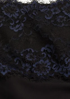 bonprix Wäsche·Shapewear|Wäsche·Höschen^Shape String mit Spitze und mittlerer Formkraft schwarz + intensivblau