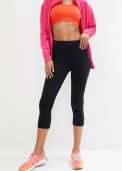bonprix Bekleidung·Sweat|Bekleidung·Kleider^Shaping Sport-Leggings mit Tasche, 3/4-Länge​ schwarz