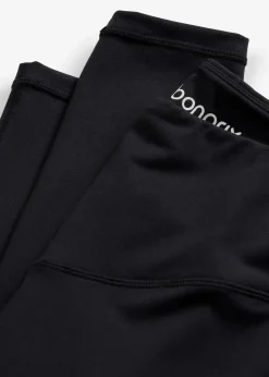 bonprix Bekleidung·Sweat|Bekleidung·Kleider^Shaping-Sport-Leggings aus stabilem Baumwollgrifff schwarz