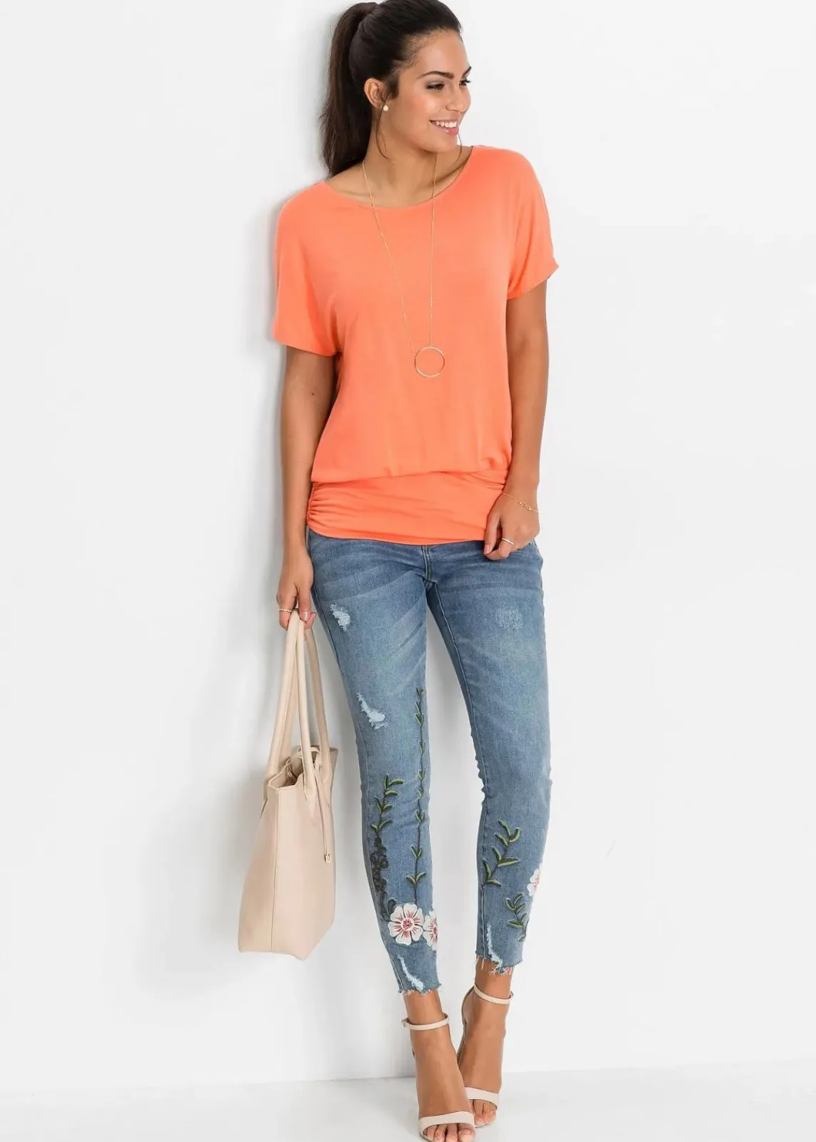 bonprix Nachhaltigere Materialien|Shirts & Tops^Shirt lachs