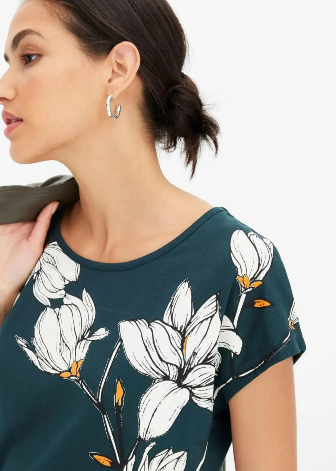 bonprix Shirts & Tops|Nachhaltigere Materialien^Shirt tiefgrün floral