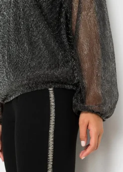 bonprix Shirts & Tops^Shirt schwarz/silber