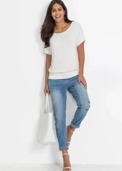bonprix Nachhaltigere Materialien|Shirts & Tops^Shirt wollweiß