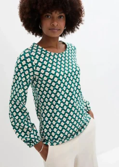 bonprix Shirts & Tops^Shirt waldgrün/smaragd bedruckt