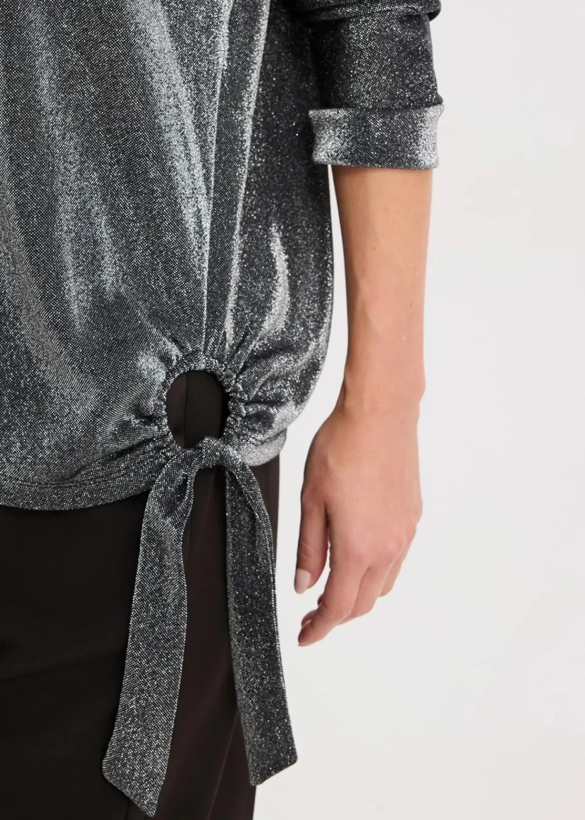 bonprix Shirts & Tops^Shirt schwarz/silber