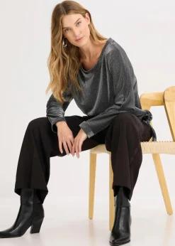 bonprix Shirts & Tops^Shirt schwarz/silber