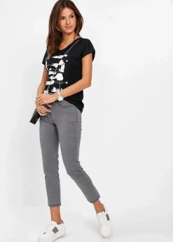 bonprix Shirts & Tops^Shirt schwarz/weiß bedruckt