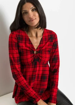 bonprix Shirts & Tops^Shirt rot/schwarz kariert