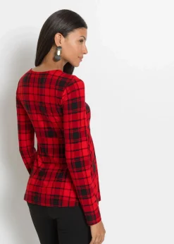 bonprix Shirts & Tops^Shirt rot/schwarz kariert