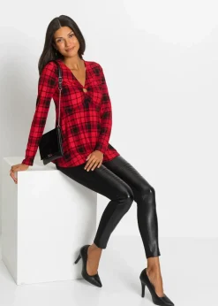 bonprix Shirts & Tops^Shirt rot/schwarz kariert