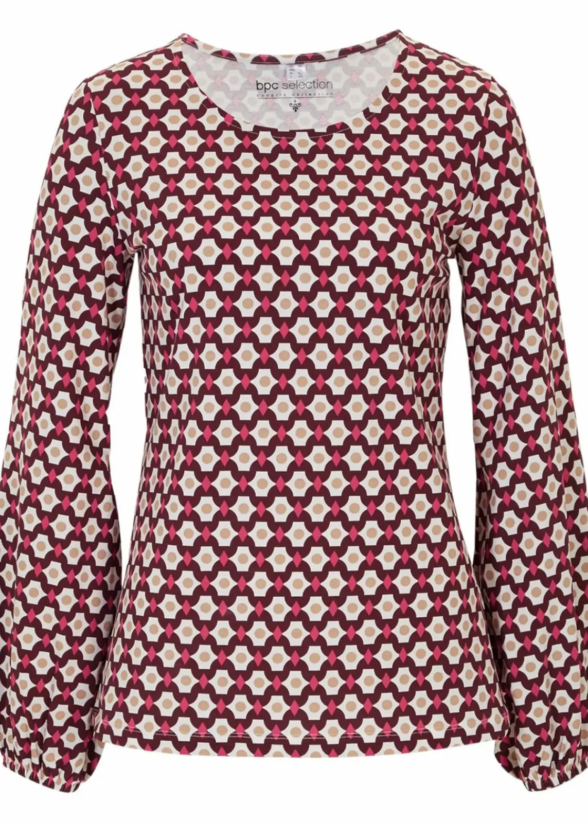 bonprix Shirts & Tops^Shirt kastanienrot/pinklady bedruckt