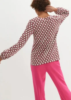 bonprix Shirts & Tops^Shirt kastanienrot/pinklady bedruckt