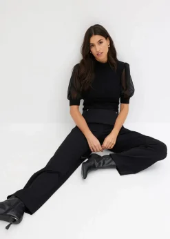 bonprix Shirts & Tops^Shirt aus Baumwolle schwarz