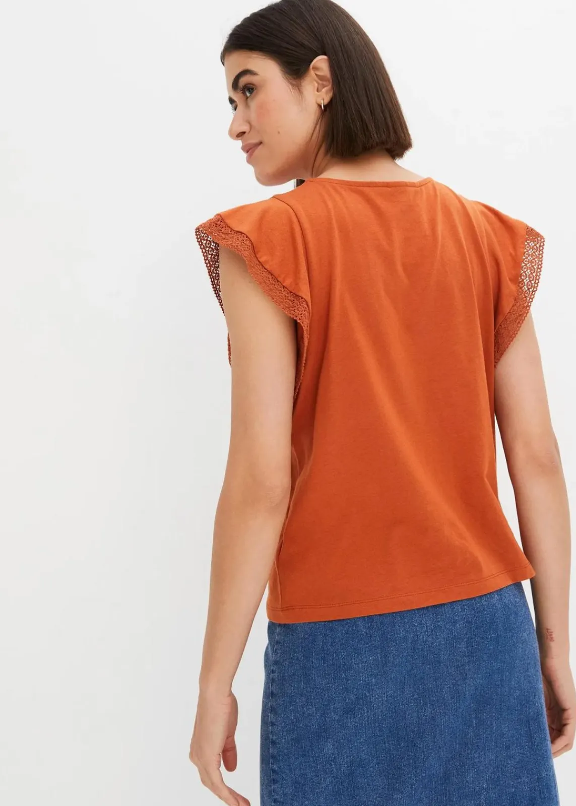 bonprix Shirts & Tops^Shirt aus Baumwolle orangebraun
