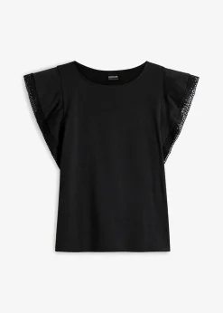 bonprix Shirts & Tops^Shirt aus Baumwolle schwarz