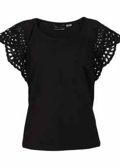 bonprix Shirts & Tops|Nachhaltigere Materialien^Shirt aus Baumwoll-Mix schwarz