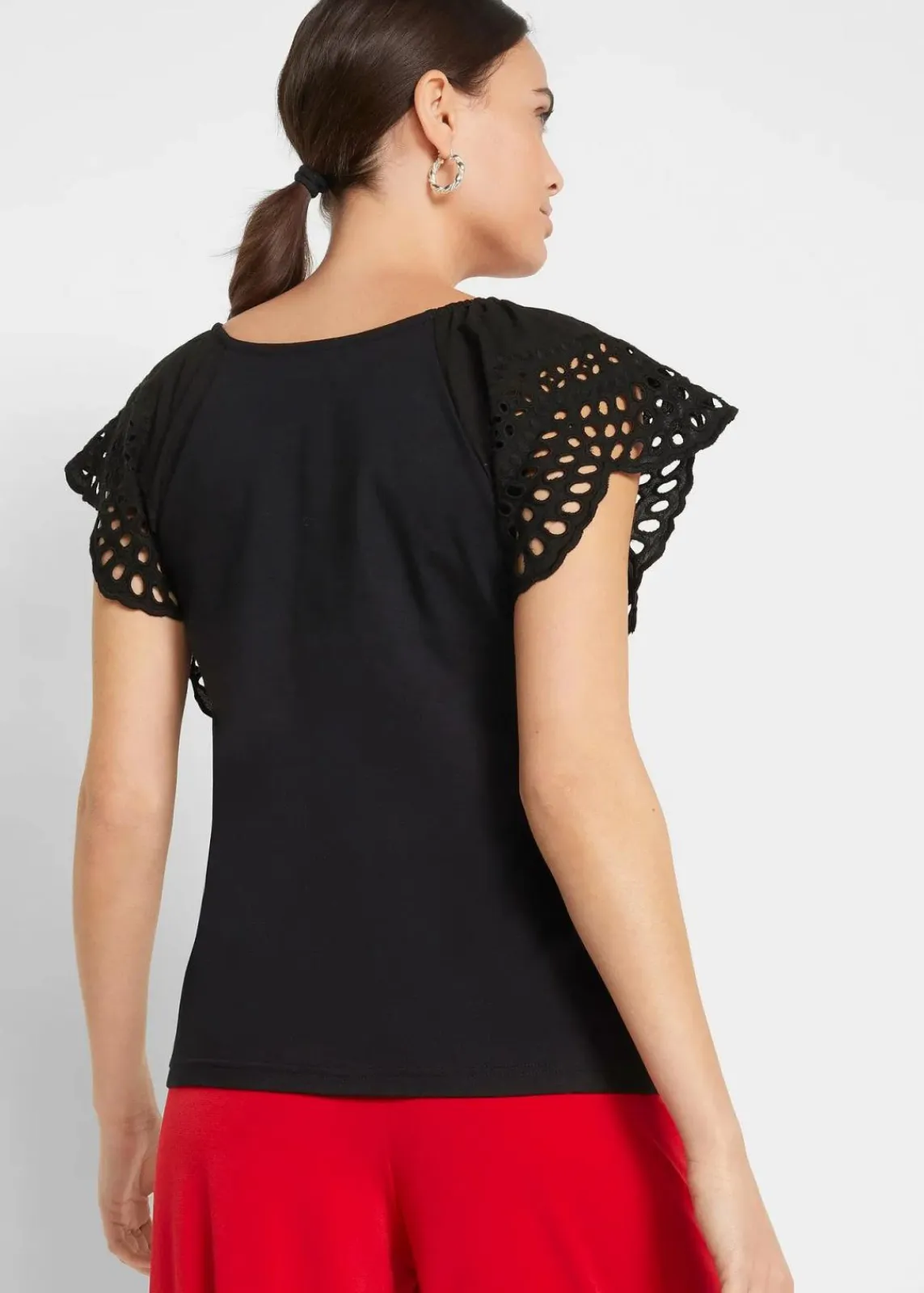 bonprix Shirts & Tops|Nachhaltigere Materialien^Shirt aus Baumwoll-Mix schwarz