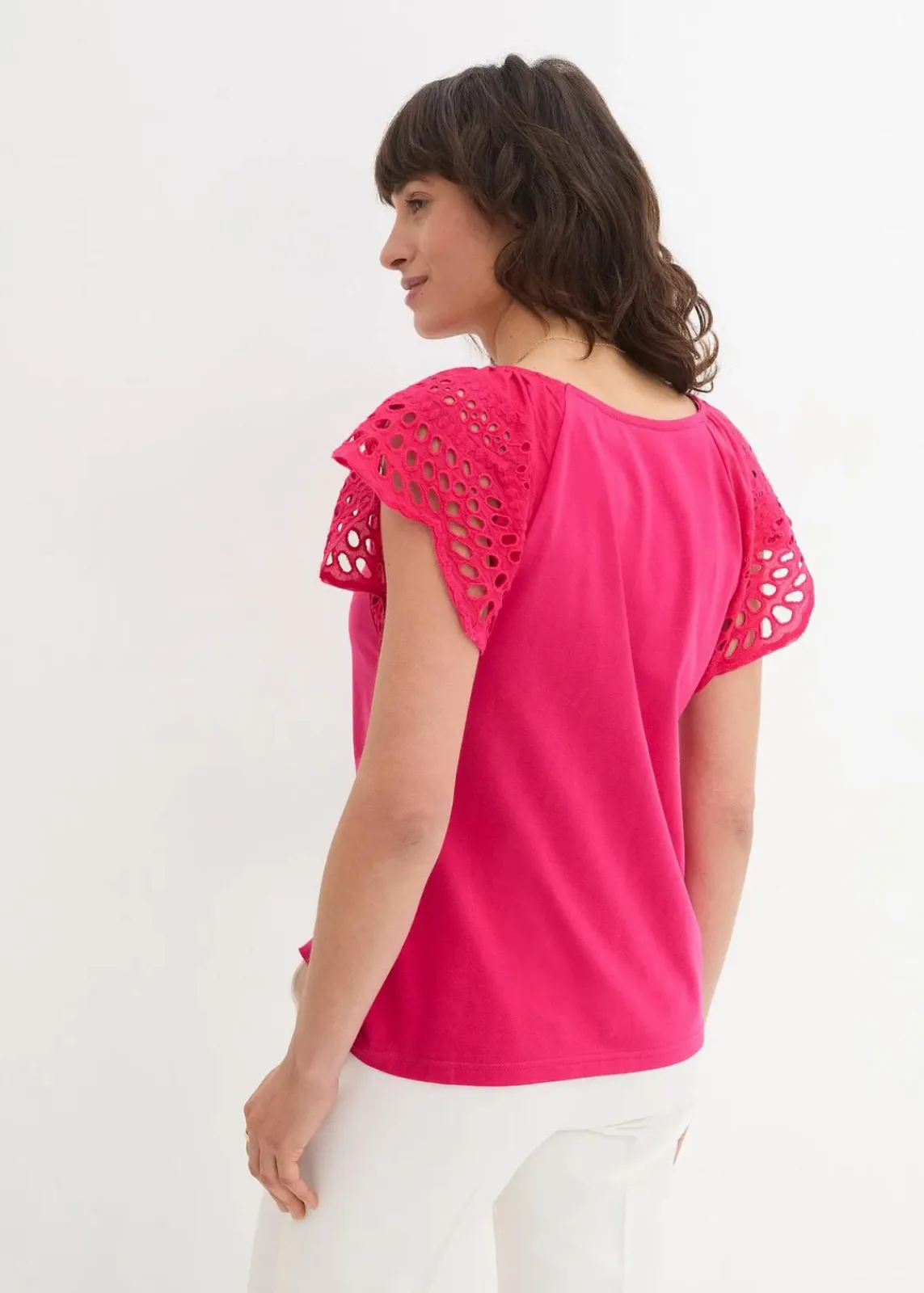 bonprix Nachhaltigere Materialien|Shirts & Tops^Shirt aus Baumwoll-Mix pinklady