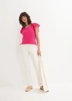 bonprix Nachhaltigere Materialien|Shirts & Tops^Shirt aus Baumwoll-Mix pinklady