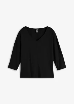 bonprix Shirts & Tops|Nachhaltigere Materialien^Shirt aus Bio Baumwolle schwarz