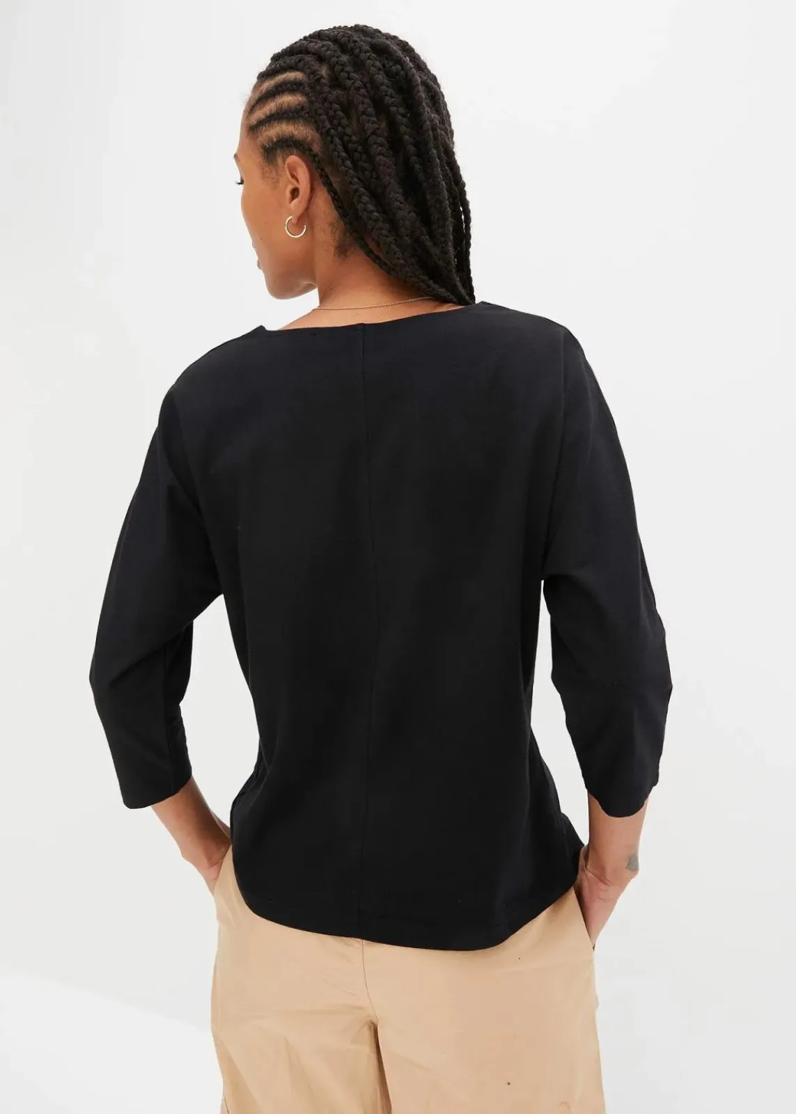 bonprix Shirts & Tops|Nachhaltigere Materialien^Shirt aus Bio Baumwolle schwarz