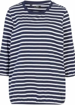 bonprix Nachhaltigere Materialien|Shirts & Tops^Shirt aus Bio-Baumwolle dunkelblau/weiß gestreift