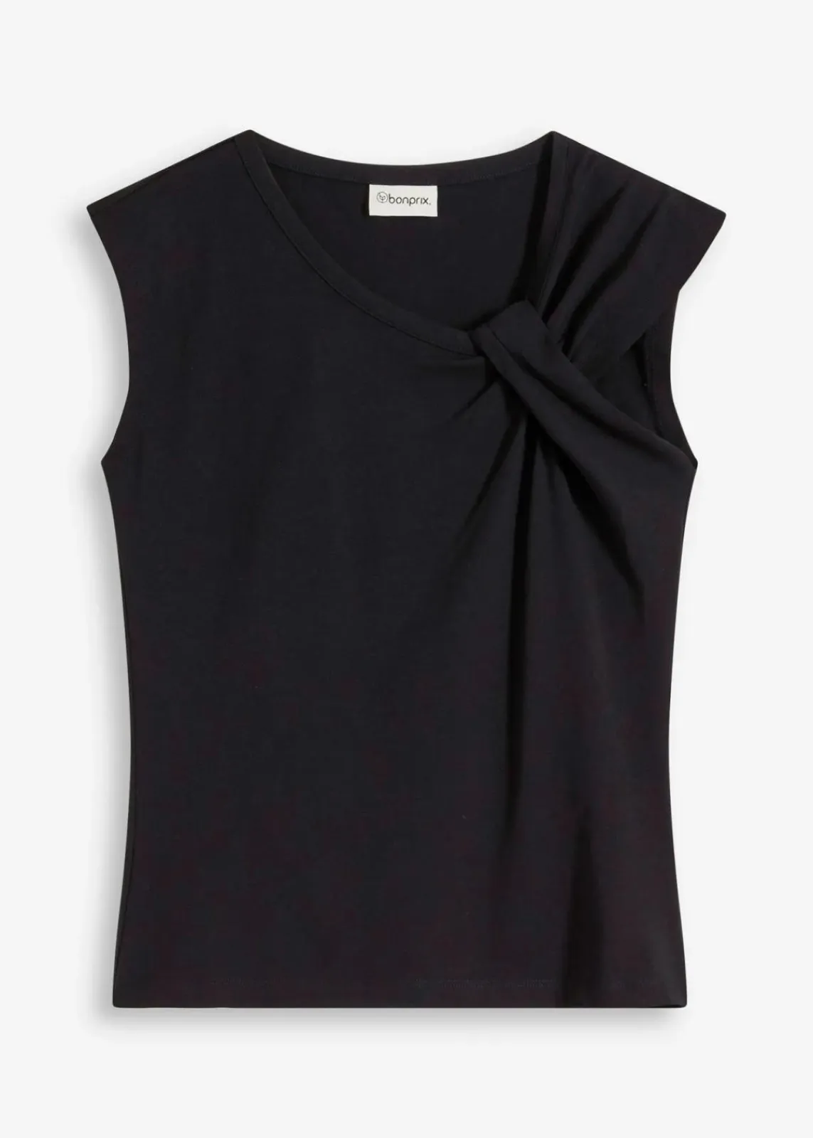 bonprix Shirts & Tops^Shirt aus elastischem Baumwoll-Mix schwarz