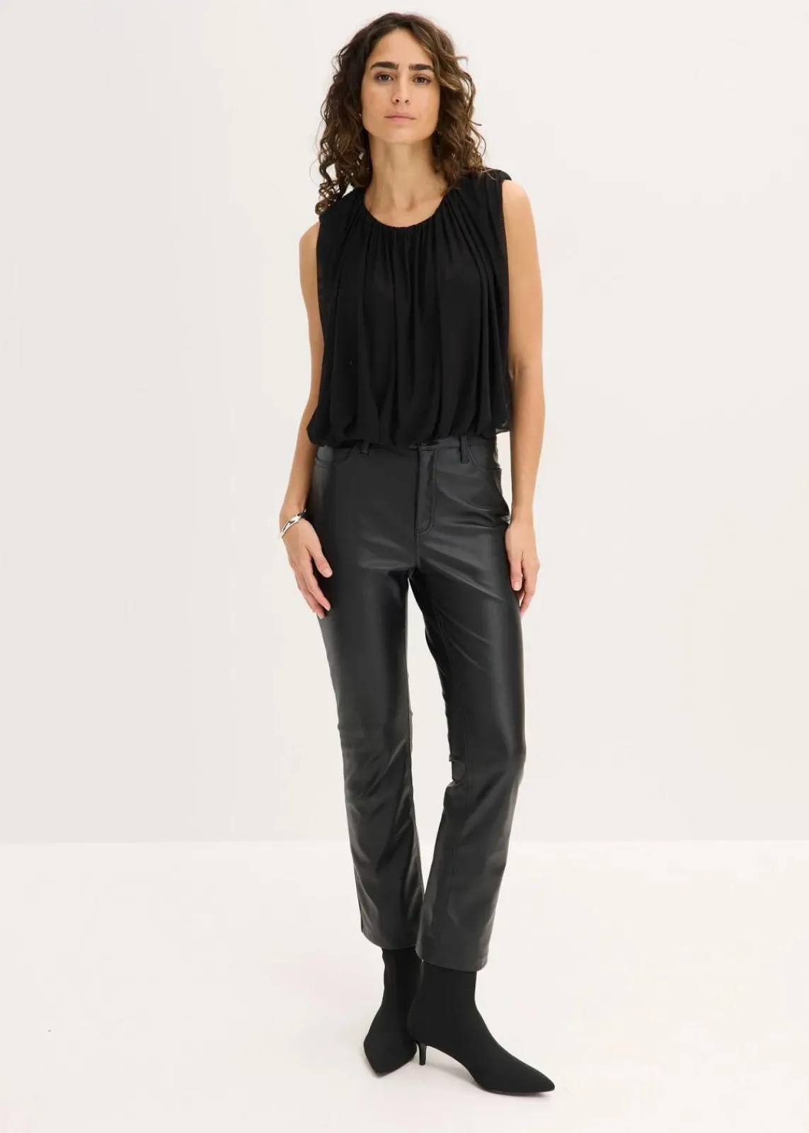 bonprix Shirts & Tops^Shirt aus feinem Mesh schwarz