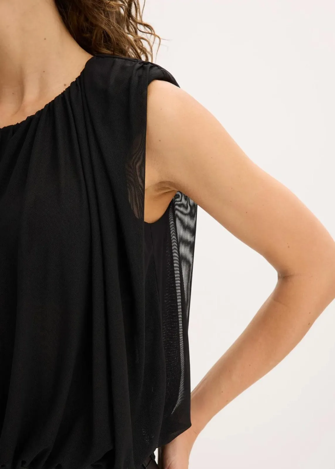 bonprix Shirts & Tops^Shirt aus feinem Mesh schwarz