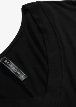 bonprix Shirts & Tops^Shirt aus fließendem Viskose-Mix schwarz