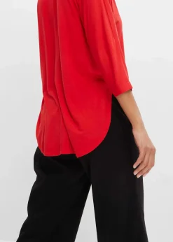 bonprix Shirts & Tops^Shirt aus fließendem Viskose-Mix erdbeere