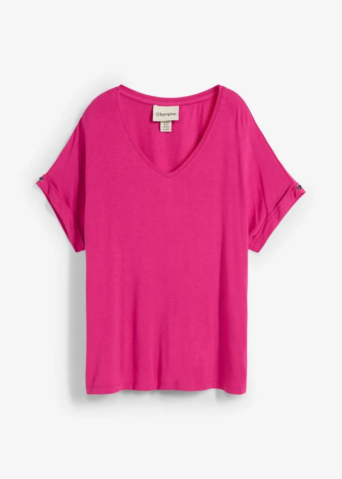 bonprix Nachhaltigere Materialien|Shirts & Tops^Shirt aus fließendem Viskose-Mix magnolienpink
