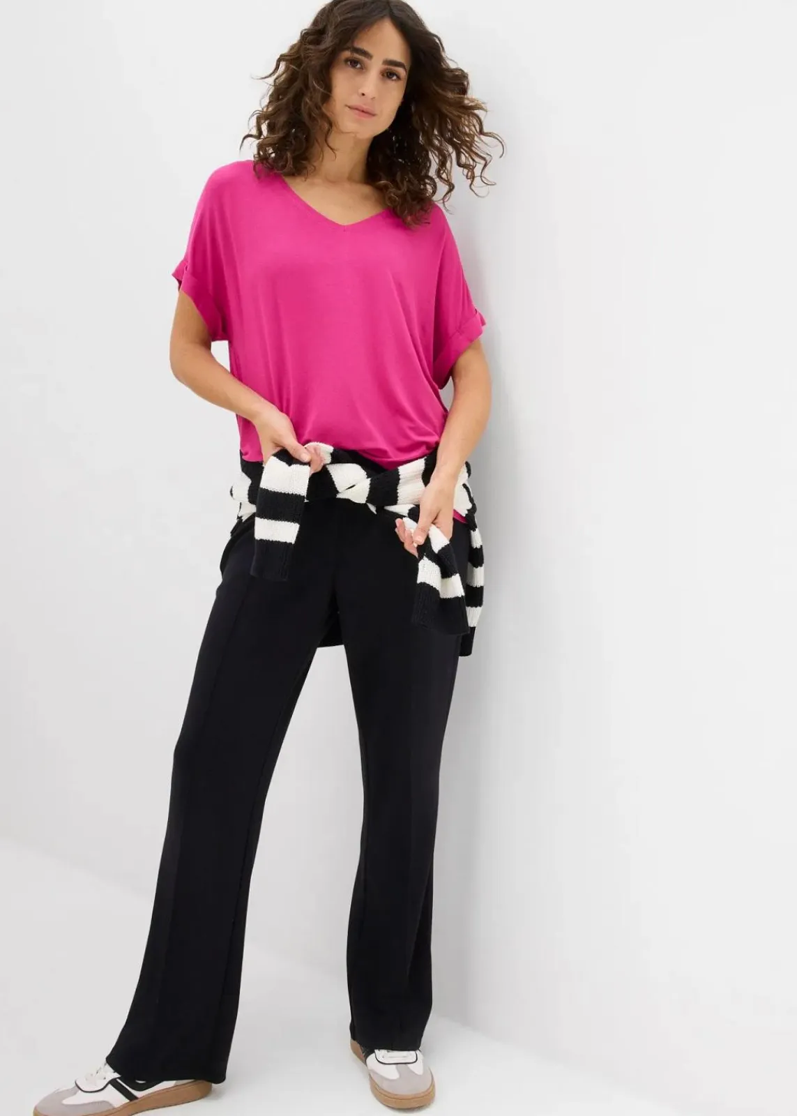 bonprix Nachhaltigere Materialien|Shirts & Tops^Shirt aus fließendem Viskose-Mix magnolienpink