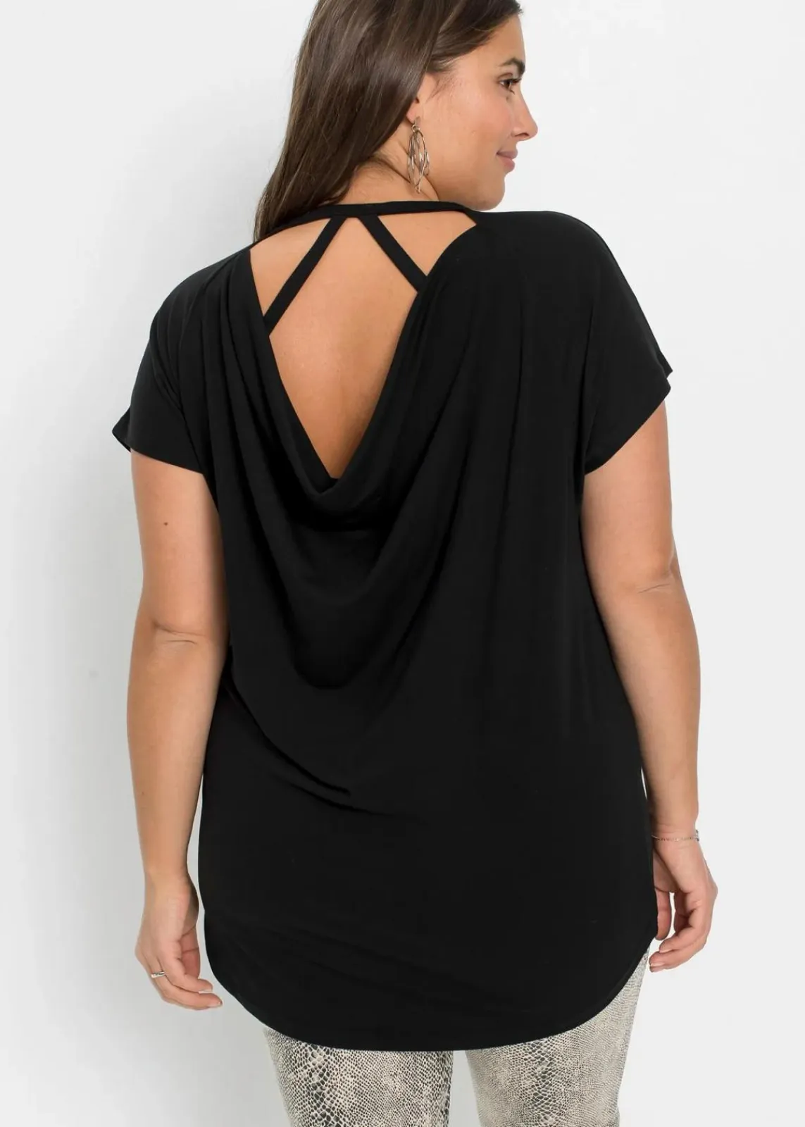bonprix Nachhaltigere Materialien|Shirts & Tops^Shirt aus nachhaltiger Visksose schwarz