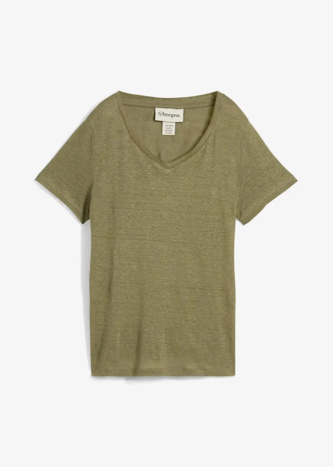 bonprix Premium|Shirts & Tops^Shirt aus reinem Leinen oliv