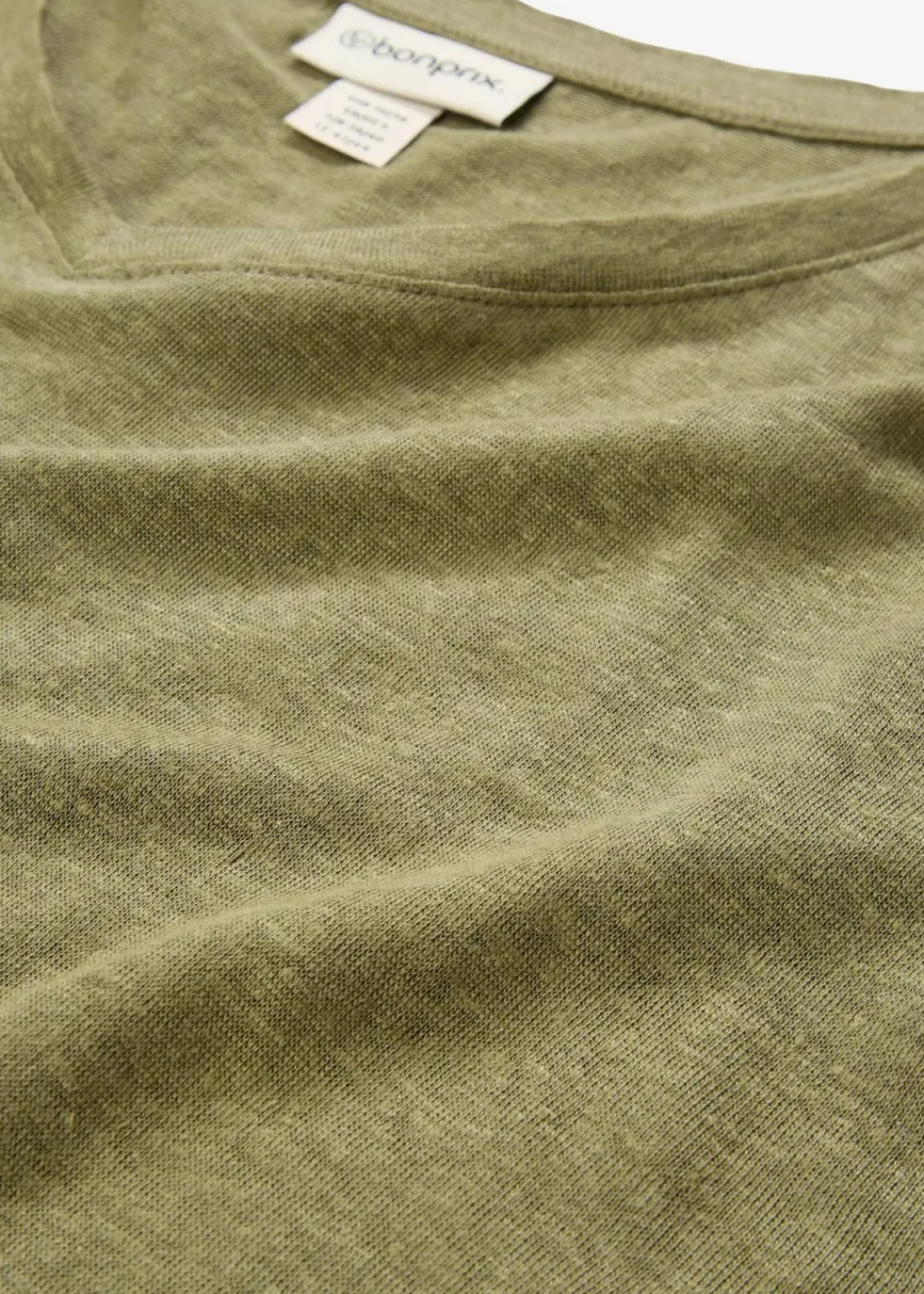 bonprix Premium|Shirts & Tops^Shirt aus reinem Leinen oliv