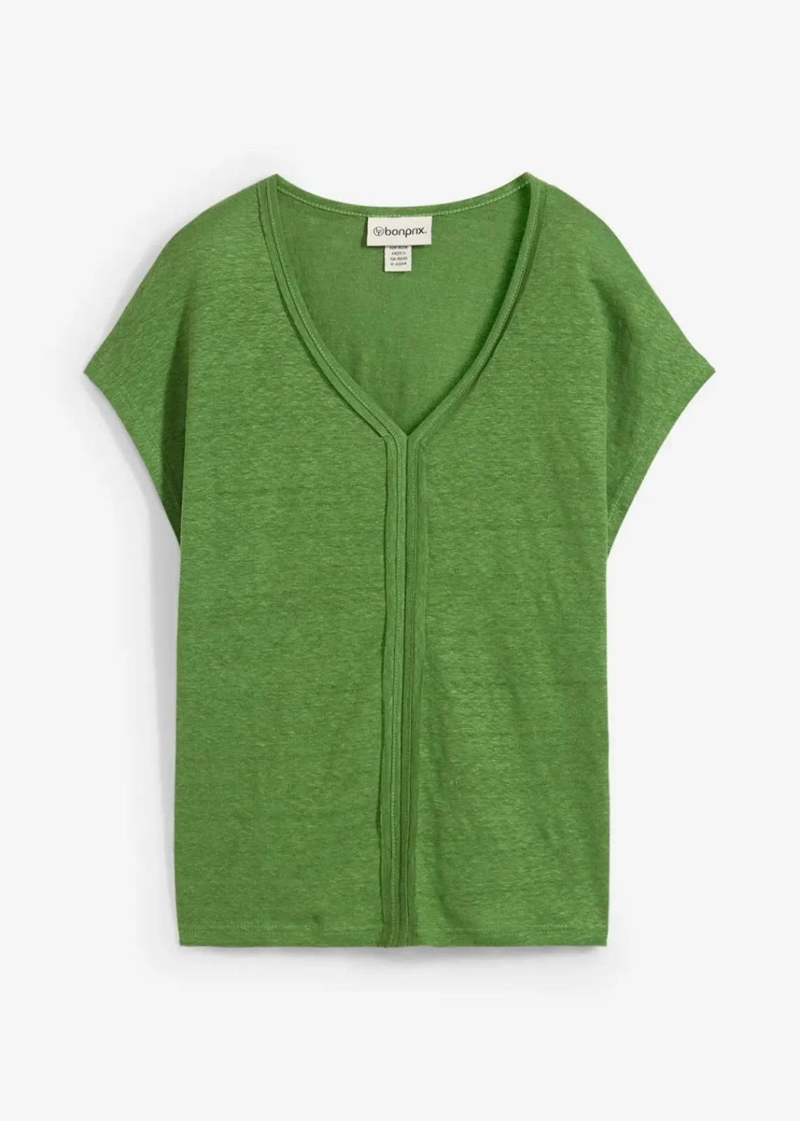bonprix Premium|Shirts & Tops^Shirt aus reinem Leinen forstgrün