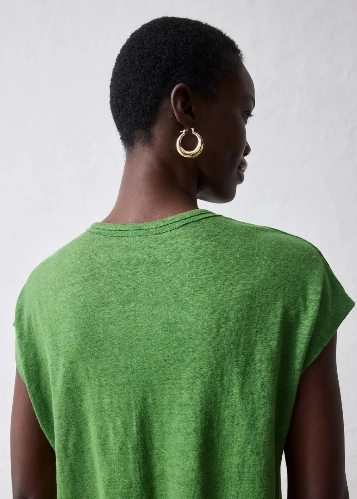 bonprix Premium|Shirts & Tops^Shirt aus reinem Leinen forstgrün